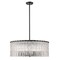 Z-Lite Glacier Chandelier, 10-Light, 26.75 In.W x 11 In.H, Matte Black/Clear 1943P26-MB - alternate 1